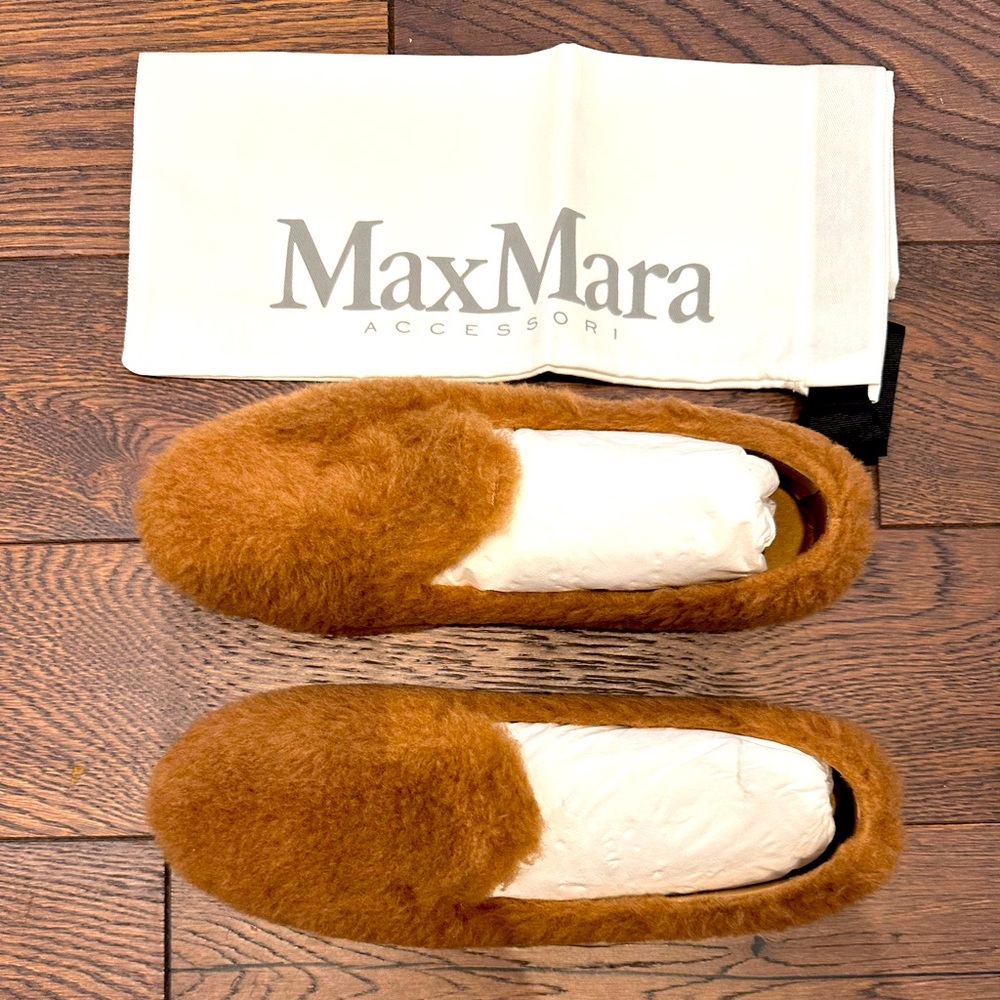 10mm Feliac camel & silk loafers